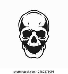 Skull Vector Simple symbol, and vector, Can be used for web, print, and mobile