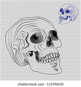 Skull Vector Sketches EPS10