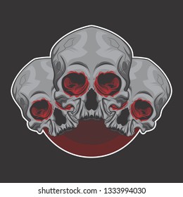 skull vector style