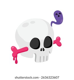 Skull Vector style icon. Eps 10 file
