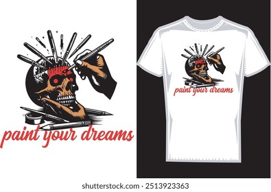 Skull Vector T shirt Design