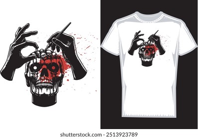 Skull Vector T shirt Design