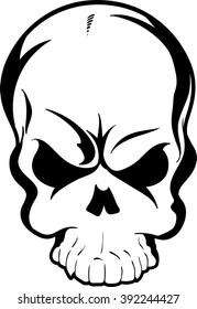 Skull vector tattoo style