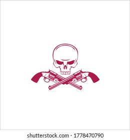 vector de cráneo que está cargando una pistola que es muy sorprendente