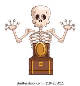 Skull videogame cartoon