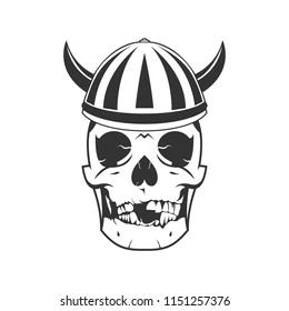 Skull Viking Bone Illustration Stock Vector (Royalty Free) 1151257376 ...