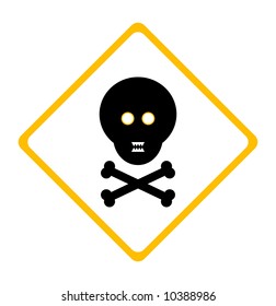 A skull warning symbol.