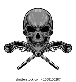Skull Warrior Head Mask Vector