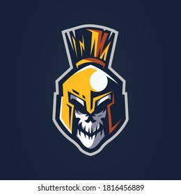 Skull Warrior Mascot Logo Design