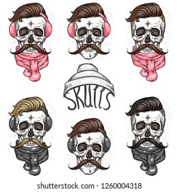 Skull and winter accessories