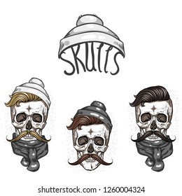 Skull and winter accessories