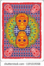 
skull_backdrop of  playing card