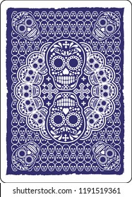
skull_backdrop of  playing card
