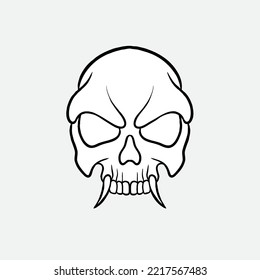 Skull_Vector Illustration Can Use For Tshirt