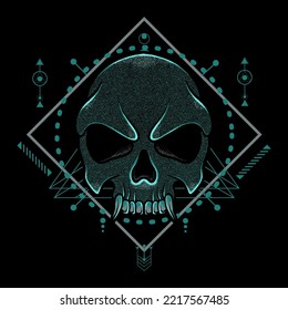 Skull_Vector Illustration Can Use For Tshirt