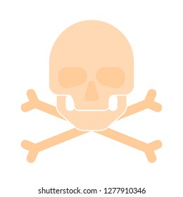 skull-and-bones icon - skull-and-bones isolated,poison symbol illustration- Vector  pirate