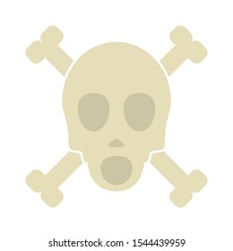 skull-and-bones icon - skull-and-bones isolated,poison symbol illustration- Vector pirate