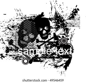 skulls abstract decoration