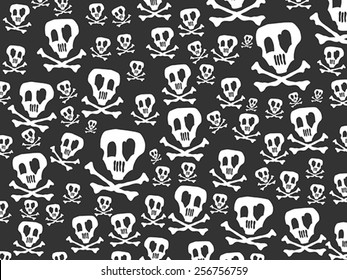 skulls and bones background