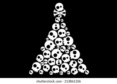 Skulls christmas tree