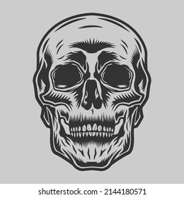 skulls collection vintage monochrome skeleton  