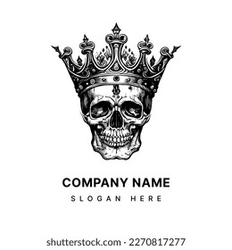 Skulls and Crowns logo illustration King of Death Unveiling the Mysterious Symbolism