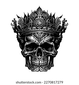 Skulls and Crowns logo illustration King of Death Unveiling the Mysterious Symbolism