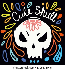 Skulls for the day of the dead. Vector illustration