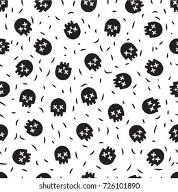 skulls head art graphic pattern