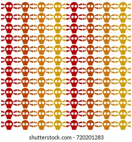 Skulls Pattern isolated Vector