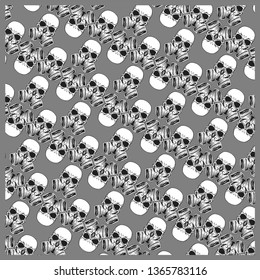 Skulls  pattern - Vector