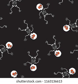 skulls pattern vector, halloween pattern