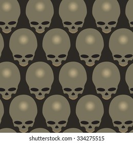 skulls pattern vector image