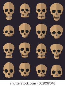 Skulls set