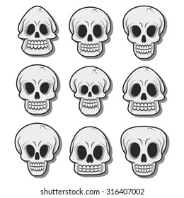 Skulls set
