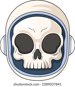 skulls wear helmets for astronaut