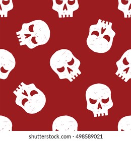 skulls white pattern 