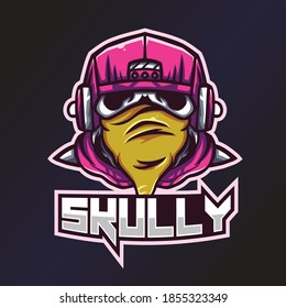 Skully Esports Logo. Skull Logo. Esport Team Logo. Streamer Gaming Logo. Gaming Creator House Illustrator. Streamer Emblem. Skeleton Illustrator. Game Content Symbol.