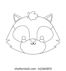 skunk cartoon icon