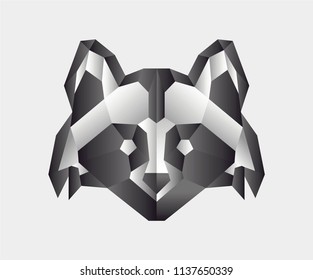 skunk head lowpoly