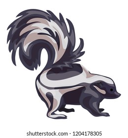 Skunk icon. Cartoon of skunk vector icon for web design isolated on white background