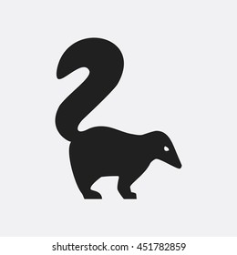 Skunk icon illustration isolated vector sign symbol