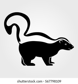 Skunk icon on a white background