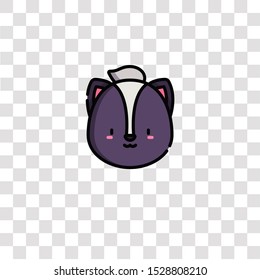skunk icon sign and symbol. skunk color icon for website design and mobile app development. Simple Element from animals collection for mobile concept and web apps icon.