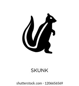 skunk icon. skunk symbol design from Animals collection. Simple element vector illustration on white background.