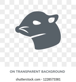 skunk icon. Trendy flat vector skunk icon on transparent background from animals collection. 