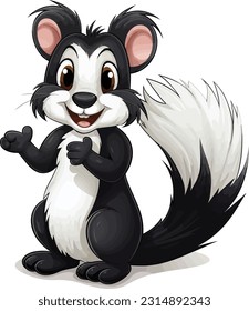 Skunk illustration white background, Skunk illustration 