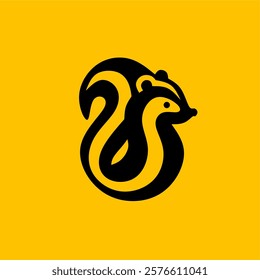 Skunk logo design simple and elegant