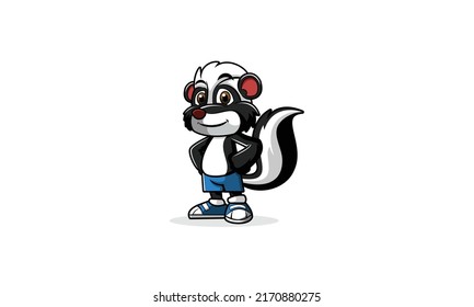 Skunk mascot design for your porjects