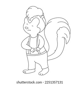 skunk stomach ache doodle art